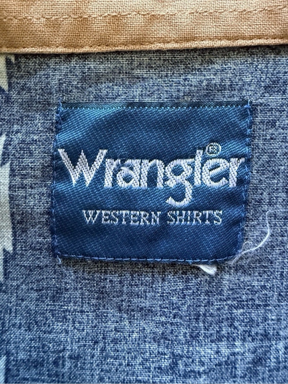 Vintage Wrangler Western Shirt Southwestern Aztec Snap Button Men’s L (Estimate - Picture 4 of 10